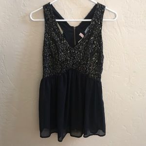 Black forever 21 dressy tank top